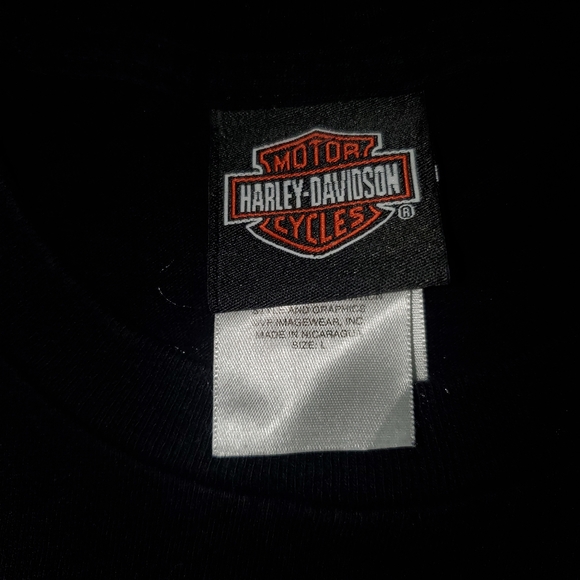 Harley-Davidson Men's T-Shirt Large Black V-Twin Mountainview  Short Sleeve - Picture 2 of 5